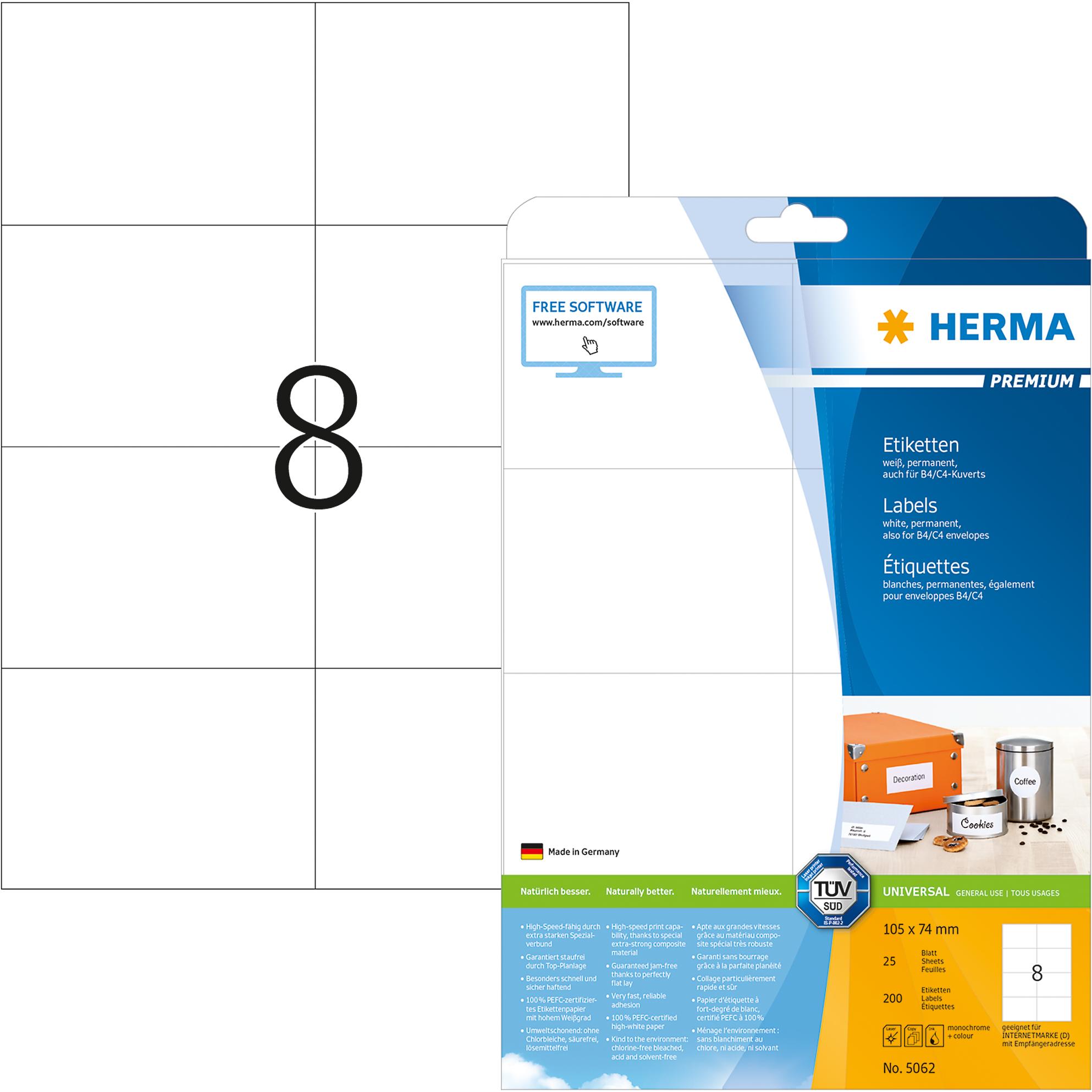 Herma, Etiketten, Premium