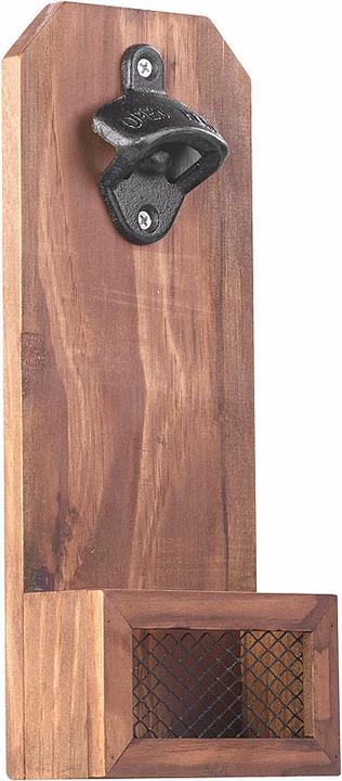 Produktbild Cucina di Modena 2er-Set Wand-Flaschenöffner mit Kronkorken-Auffangbehälter (Korkenzieher)