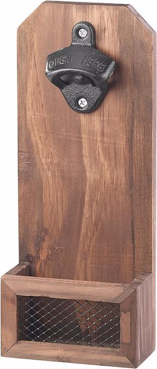 Produktbild Cucina di Modena 2er-Set Wand-Flaschenöffner mit Kronkorken-Auffangbehälter (Korkenzieher)