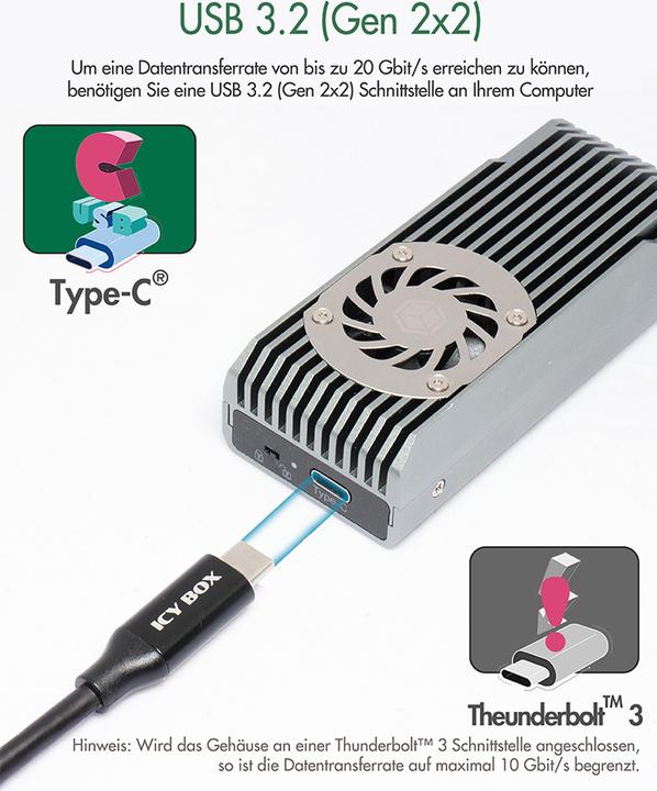 Produktbild Icy Box IB-1922MF-C32 (M.2)