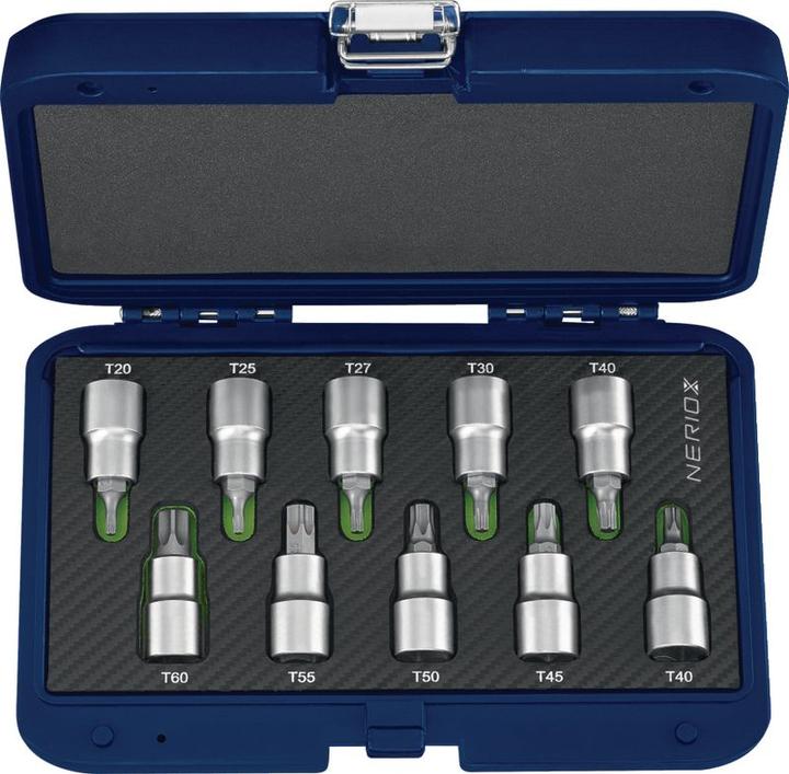 Neriox Satz Stifteinsätze 1/2" für TORX® T20...T60