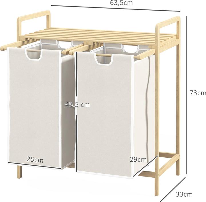 Actual product image Homcom Laundry basket