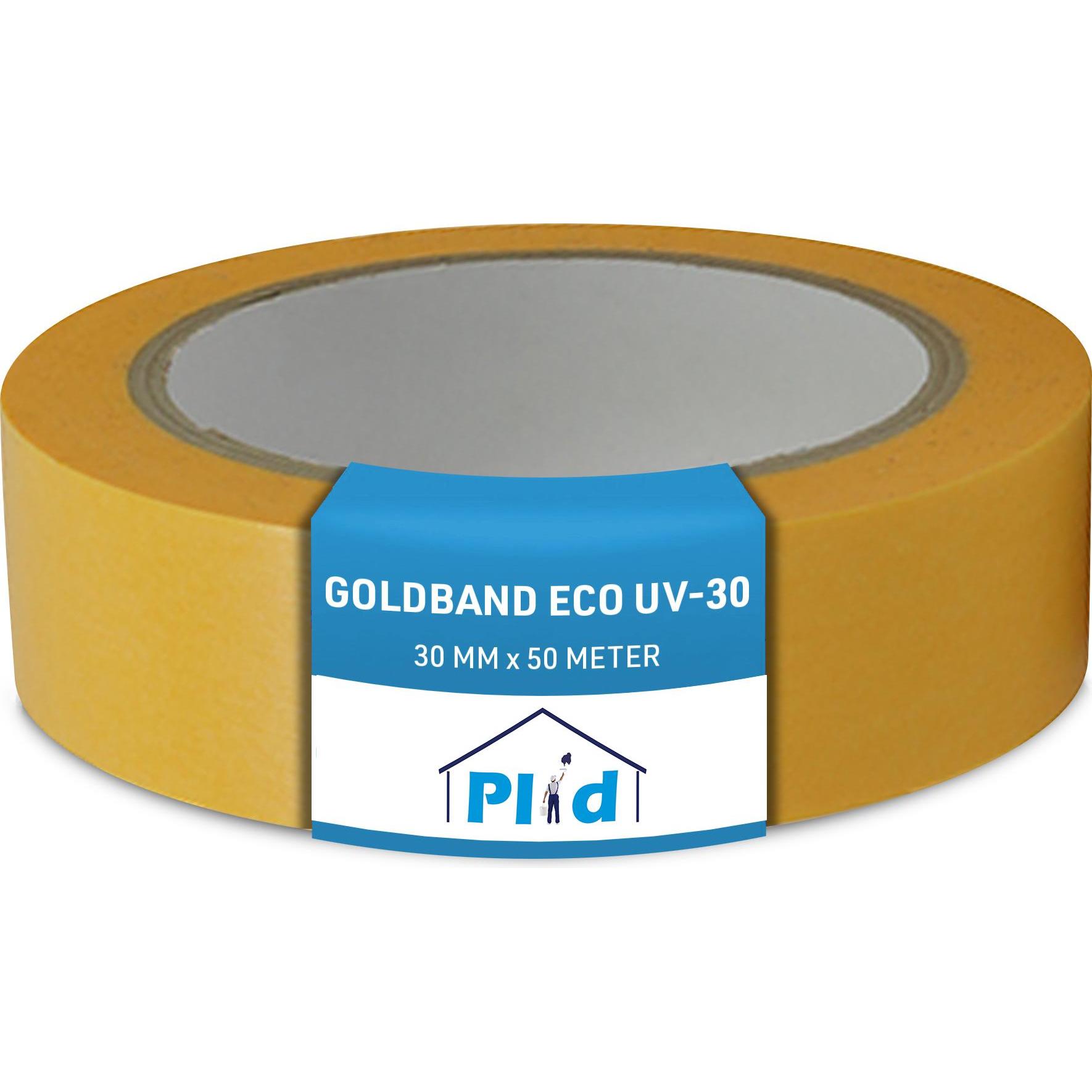 Plid, Klebeband, Goldband Malerkrepp Wasserabweisend- Malerklebeband Nassfest, 20 Rollen (30 mm)