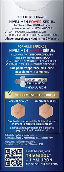 Nutritional values and ingredients NIVEA MEN Anti-Age Power Serum (30 ml)