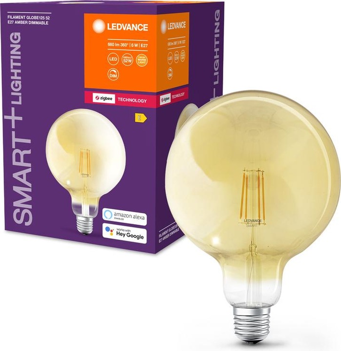 Produktbild Ledvance Smart+ Filament Globe (E27, 6 W, 680 lm, 1 x, E)