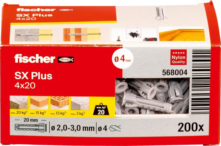 Image du produit Fischer Spreizdübel SX Plus 4 x 20 (200 pcs)