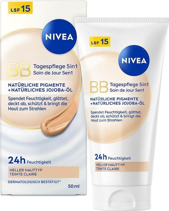 Produktbild NIVEA BB Tagesplfege 5in1 Hell LSF 15 (Beige, Light, 50 ml)
