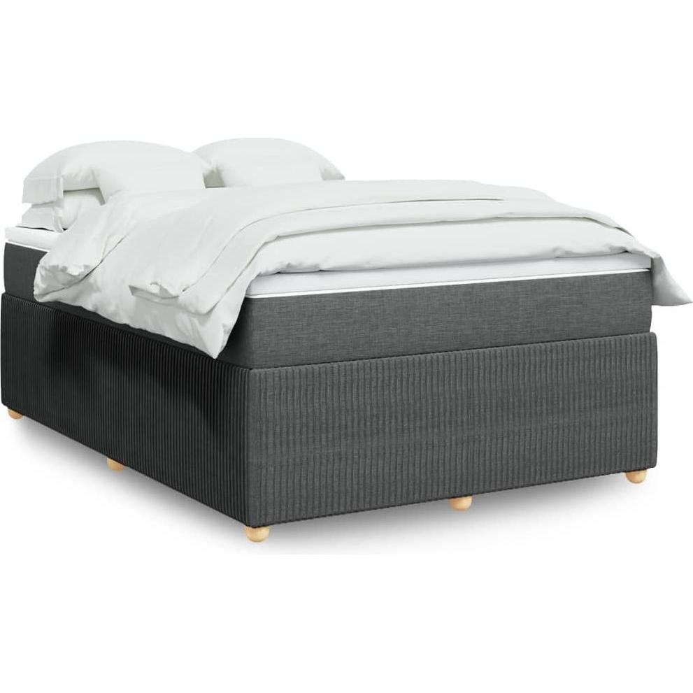 VidaXL, Bett, Bo x springbett mit Matratze 160 x 200 cm Stoff (160 x 200 cm)