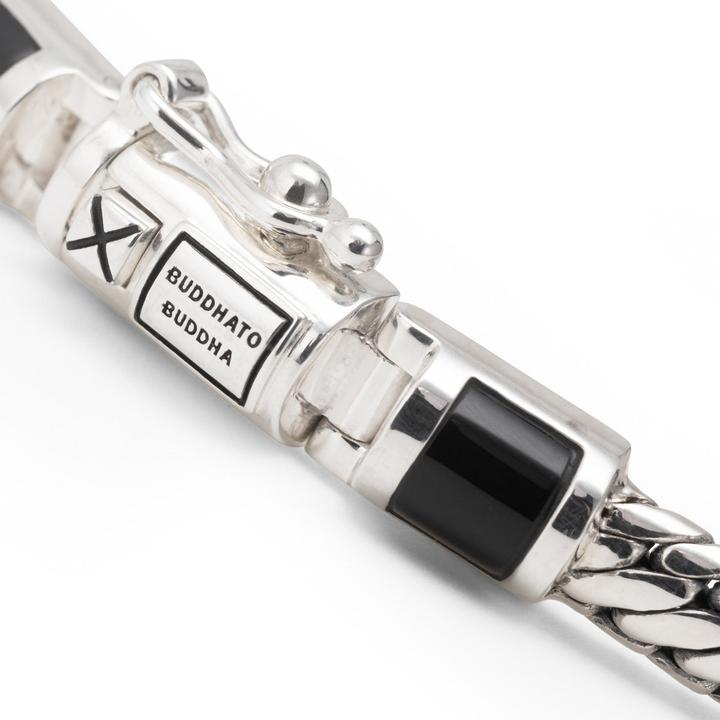 Immagine prodotto Buddha to Buddha Armband Ben Mini Stein Silber Onyx J101ON F (21 cm, Argento 925)