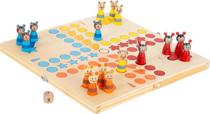 Produktbild small foot Ludo Tiere (Deutsch, Englisch, Französisch, Italienisch, 2 - 4 Spieler)
