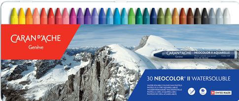 Image du produit Caran d'Ache Neocolor II Aquarelle Metallschachtel (Multicolore, 30 x)