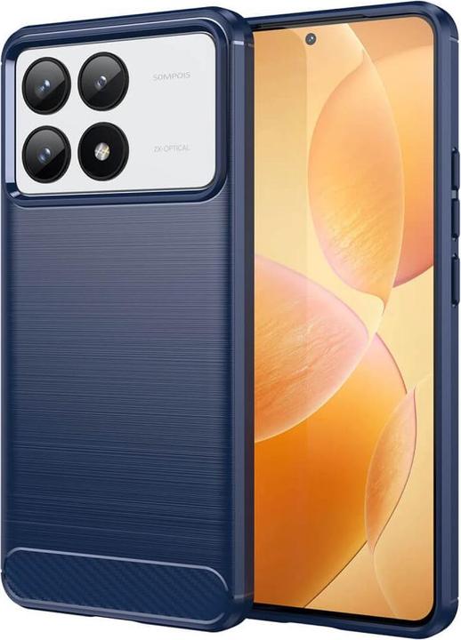 Actual product image Cover-Discount Xiaomi Poco F6 Pro - Metal Carbon Look Cover (Xiaomi Poco F6 Pro)