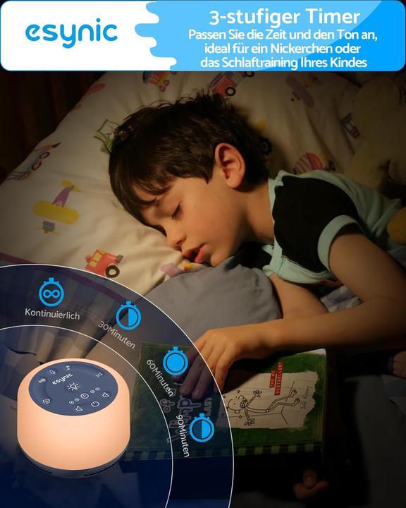Image du produit eSynic Einschlafhilfe mit LED-Nachtlicht