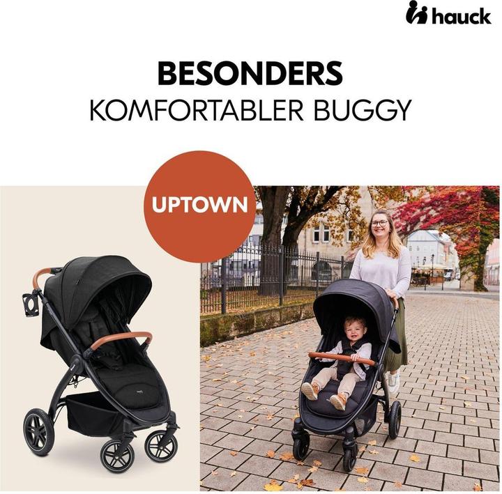 Produktbild Hauck Buggys & Sportwagen Buggy & Sportwagen UpTown Black inkl. 3in1