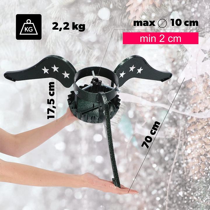 Produktbild Kadax Weihnachtsbaumstaender aus Stahl 65cm