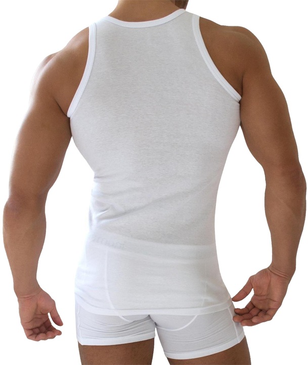 Image du produit Normani 5 pièces maillot de corps homme fines côtes blanc (4XL)
