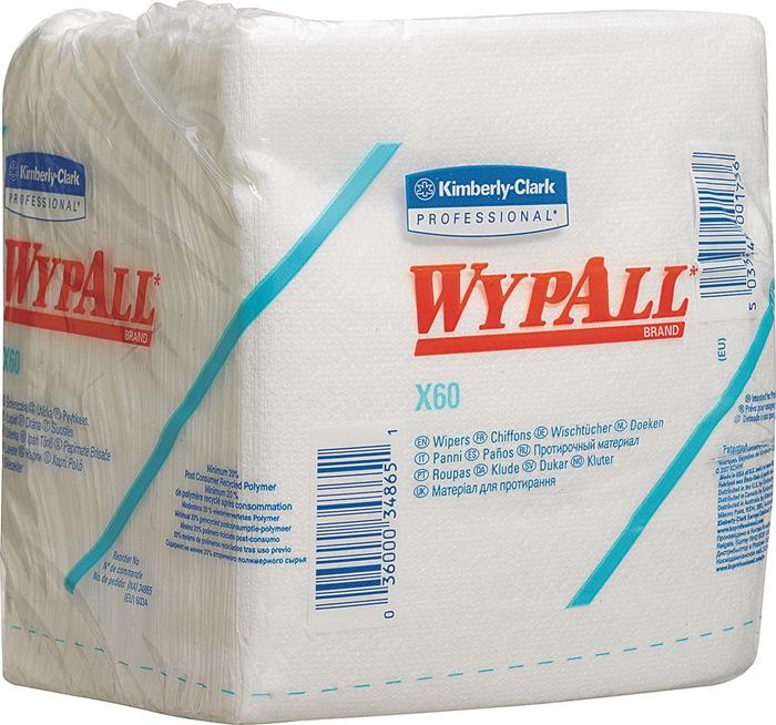 Produktbild Kimberly-Clark Wypall X60 - Wipes in sections, folded, white - 76 sections (1 x)
