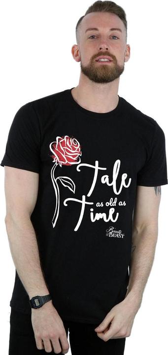 Image du produit Disney - T-shirt TALE AS OLD AS TIME ROSE - Homme (M)