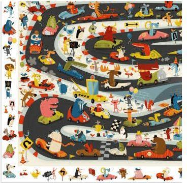 Produktbild Djeco Puzzle Rallye 54 Teile (54 Teile)