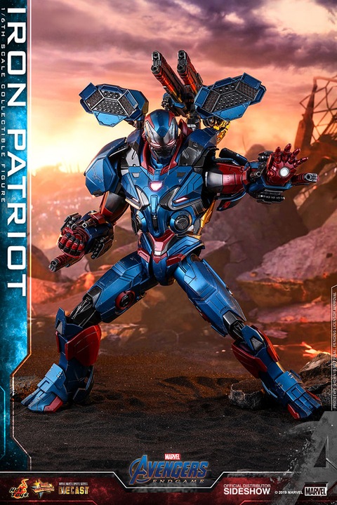 Actual product image Hot Toys Avengers Endgame "Iron Patriot" 1/6 Scale Figure