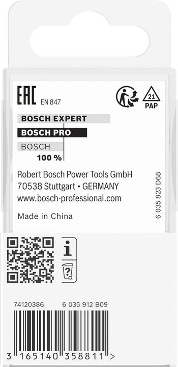 Produktbild Bosch Professional Zubehör Hohlkehlenfräser, 1/4-Zoll, R1 6,3 mm, D 25,4 mm, L 12,7 mm, G 54 mm