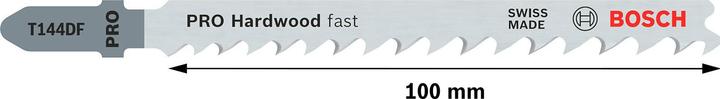 Produktbild Bosch Professional Zubehör PRO Hardwood fast T144DF Stichsägeblatt, 100 mm, 5-tlg.