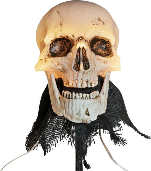 Produktbild Europalms Halloween Totenköpfe mit Erdspiess, 3er-Set, 29cm