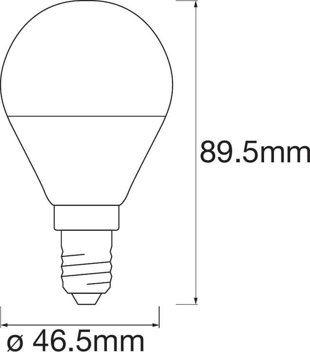 Produktbild Ledvance Smart+ Wifi Mini Bulb (E14, 4.90 W, 470 lm, 4 x, F)