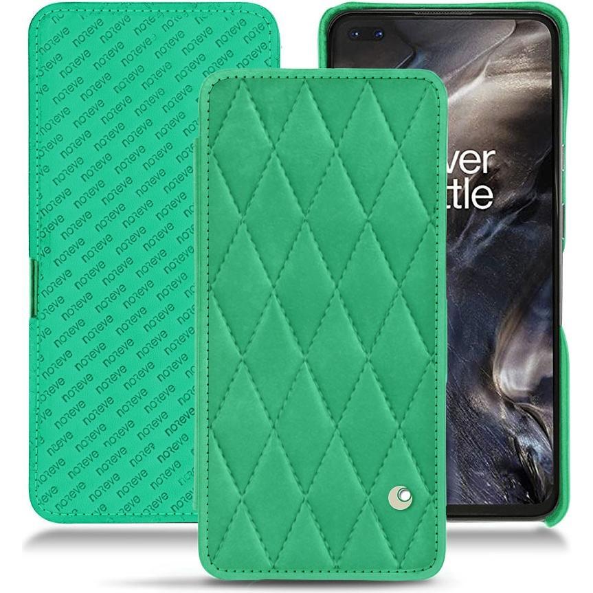 Thumbnail - Noreve Lederschutzhülle horizontal (OnePlus Nord), Smartphone Hülle, Grün
