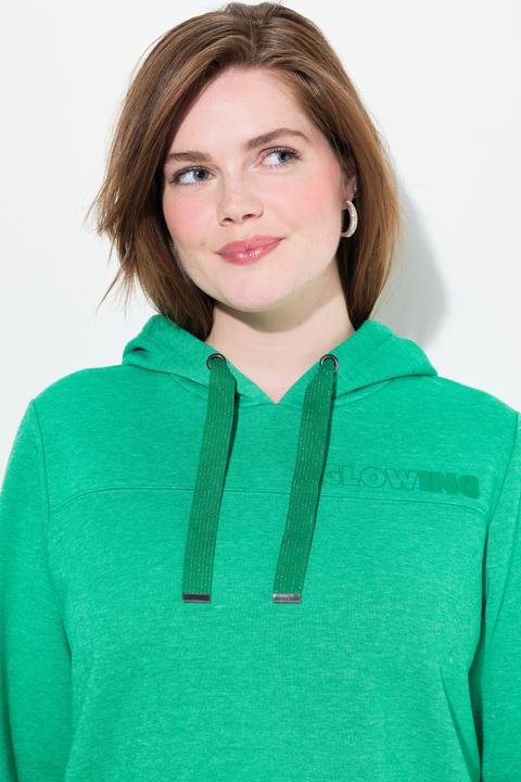 Produktbild Ulla Popken Sweatshirt, Schriftdruck, Classic, Kapuze, Langarm (56)