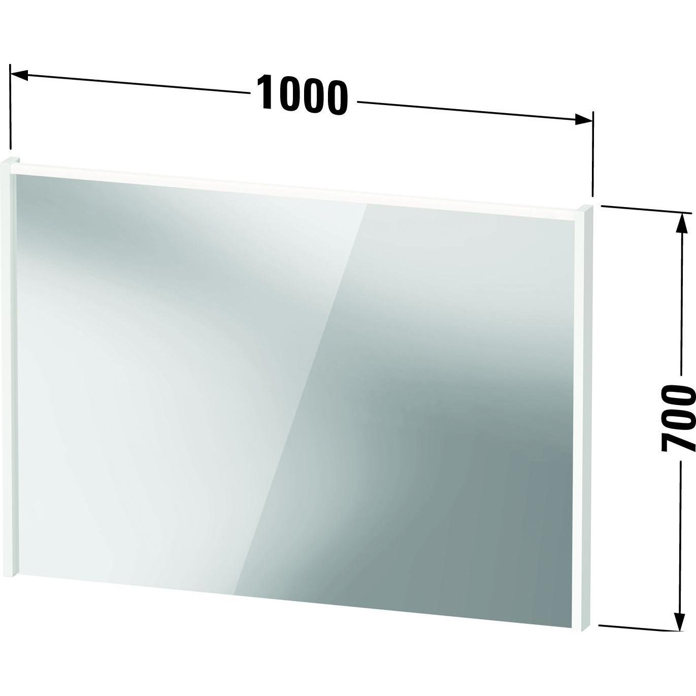 Thumbnail - Duravit, Spiegelschrank, D-Code Spiegel, LED-Lichtfeld oben, 1000x700mm, externer Lichtschalter notwendig, 7 W