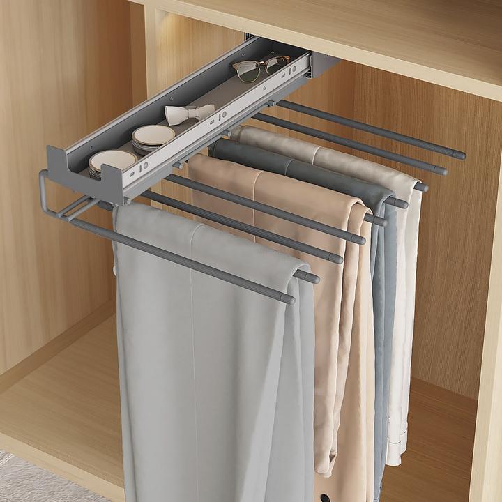 Actual product image Hettich Extendable trouser holder with Silent System