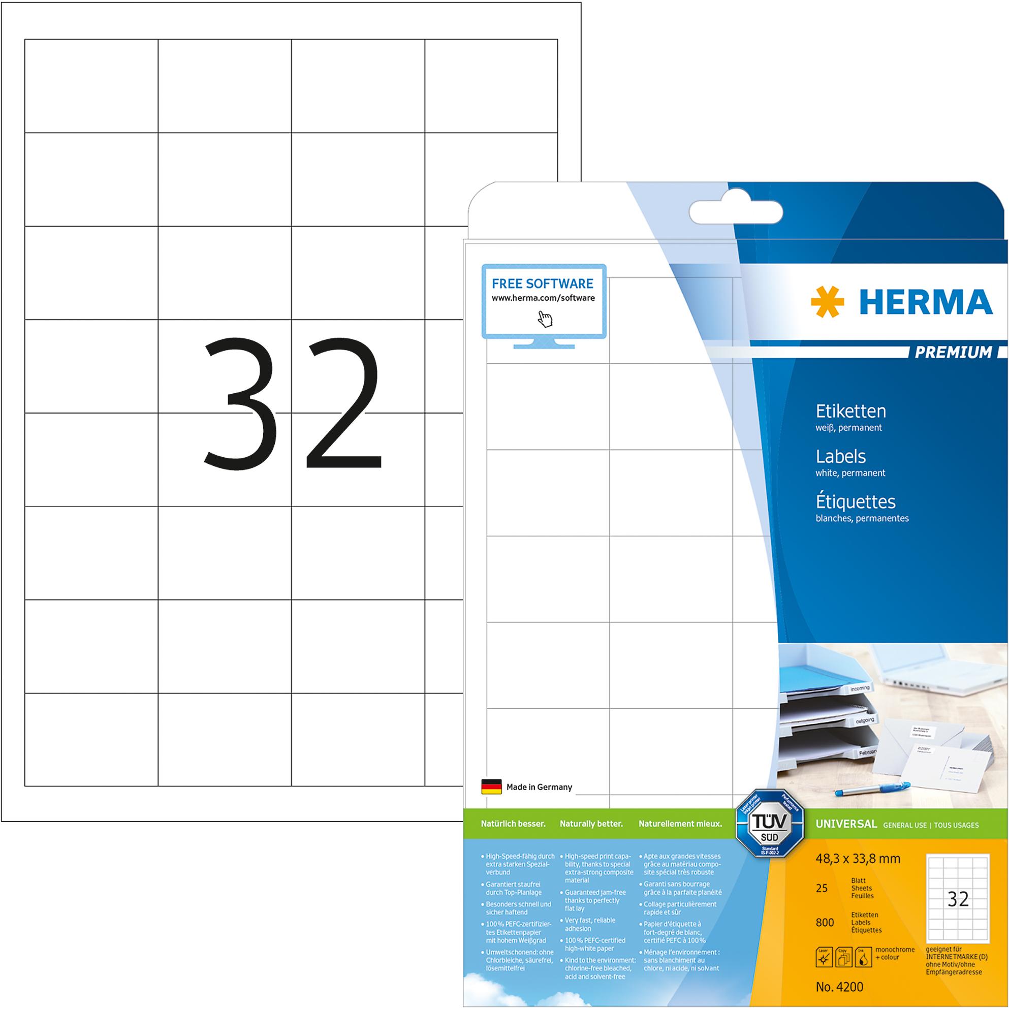 Herma, Etiketten, Premium