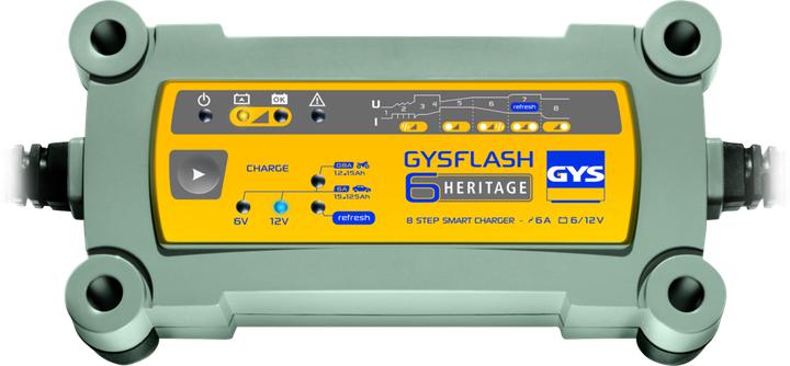 Actual product image GYS Charger FLASH HERITAGE 6A (12V, 6V, 6 A)