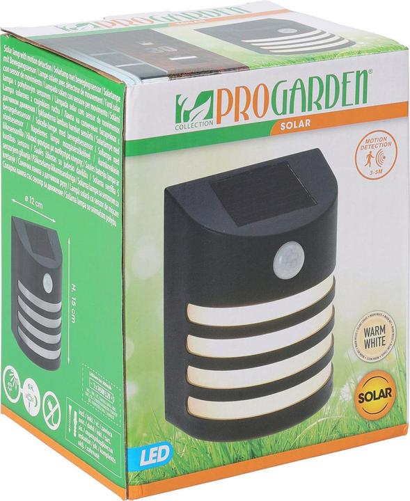 Produktbild ProGarden 8er-Set Solar-Aussenbeleuchtung mit PIR-Bewegungssensor, Wandleuchte (IP44)