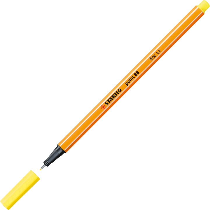Produktbild STABILO point 88 Fineliner (Zitronengelb, 1 x)