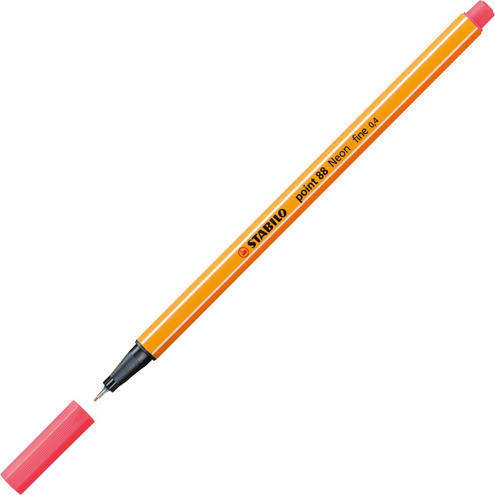 Produktbild STABILO point 88 Fineliner (Neonrot, 1 x)