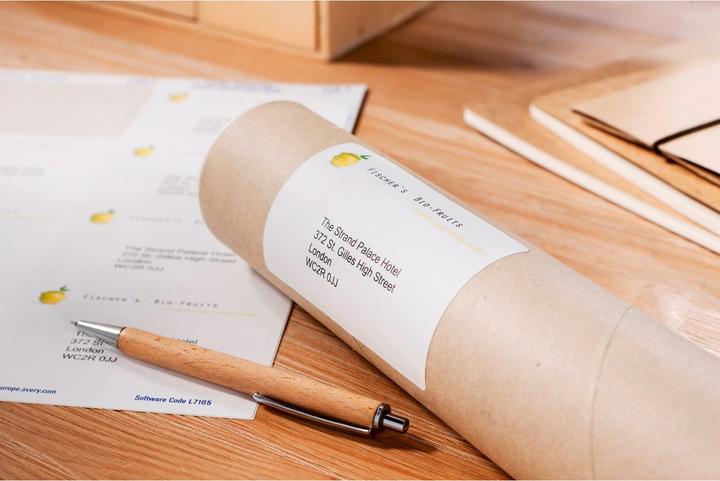 Actual product image Avery Recycling shipping labels