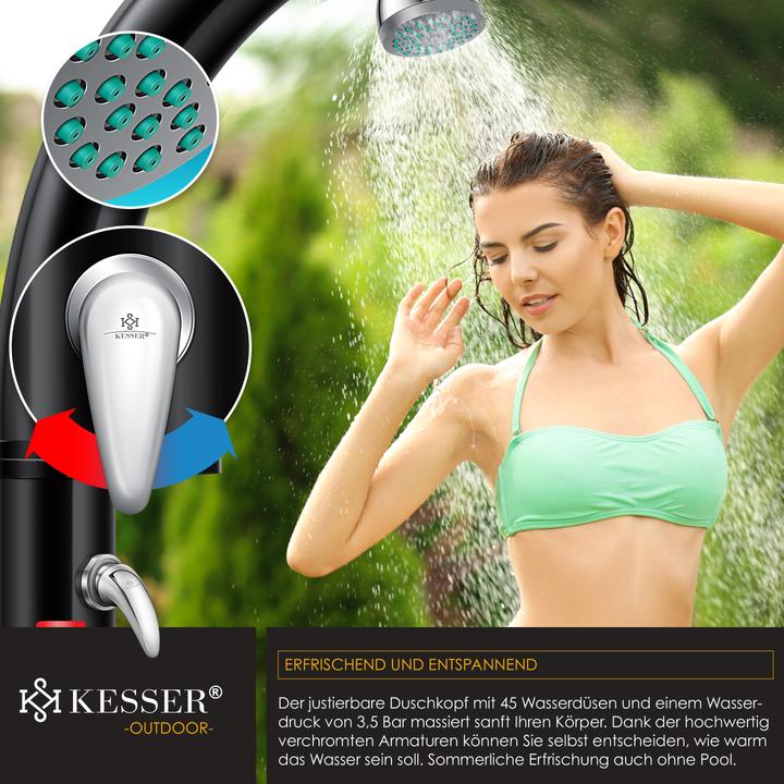 Produktbild Kesser Solar Gartendusche Solardusche mit Schutzhaube