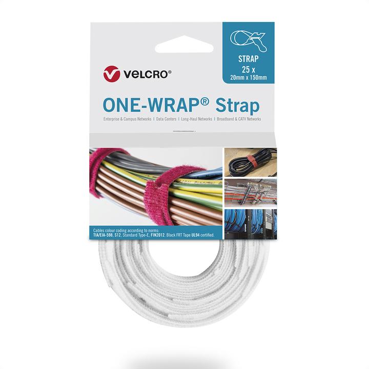 Image du produit Velcro brand Colliers de serrage de marque professionnelle (Serre-câbles velcro, 200 mm, 25 pcs)