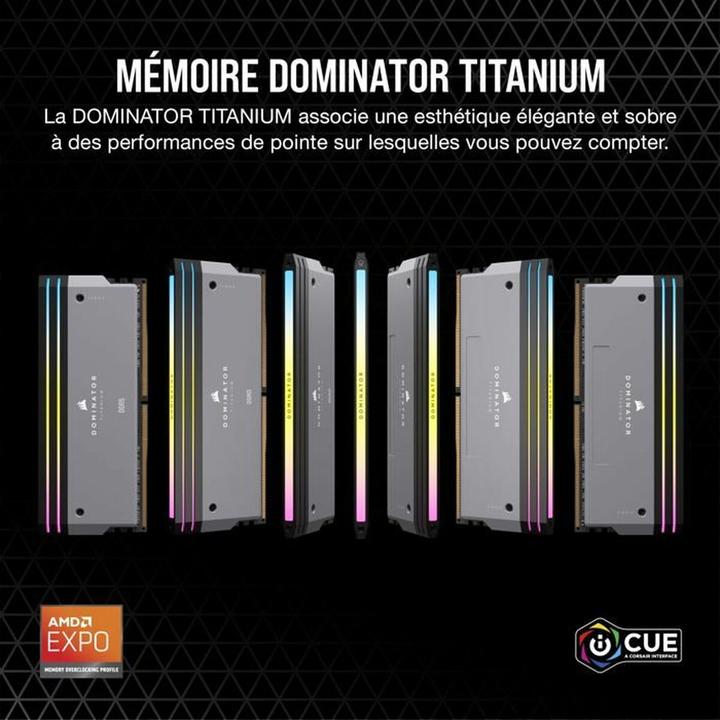 Actual product image Corsair Dominator Titanium (2 x 32GB, 6000 MHz, DDR5 RAM, DIMM)