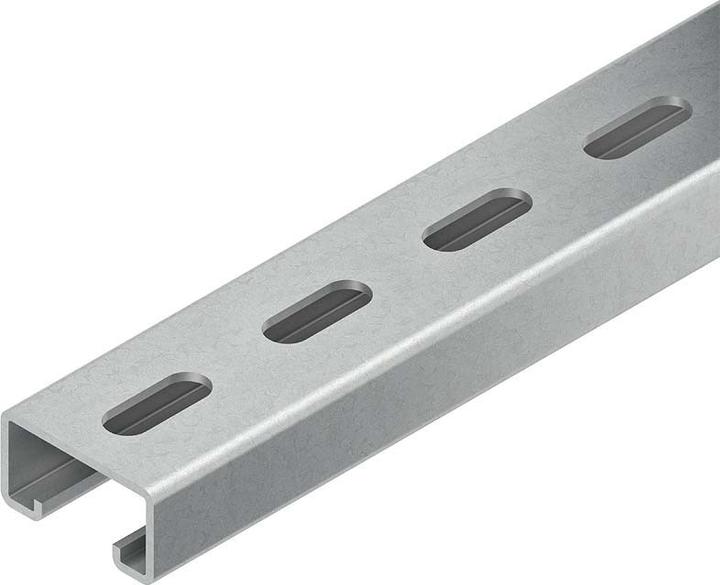 Niedax NIE 2991/600FL Anchor channel C-Prof. SW 22mm 48x26x600mm perforated hot-dip galvanised.