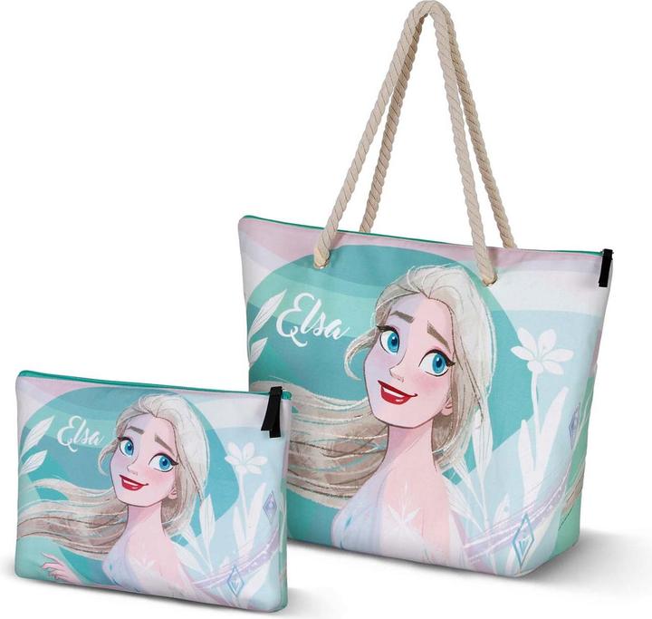 Image du produit Karactermania La Reine des Glaces 2 (Frozen 2) Summer-Soleil Sac de plage, bleu, 52 x 37 cm