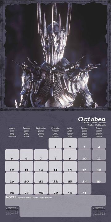 Image du produit Pyramid The Lord of the Rings Square Calendar 2026 30x30 (Spécial)
