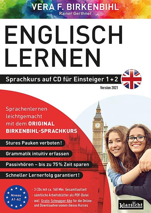 Produktbild Englisch lernen für Einsteiger 1+2 (ORIGINAL BIRKENBIHL) (Deutsch, Englisch, Rainer Gerthner, Original Birkenbihl Sprachkurs, Vera F. Birkenbihl, 2023)