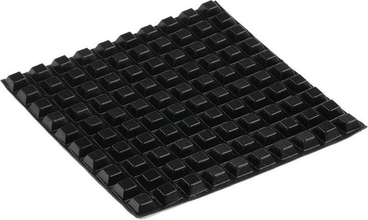 Produktbild RS PRO Black stick on Sq, 5.8mm H x 12.7mm Dia