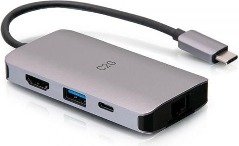Immagine prodotto C2G Dock USB C con HDMI, USB, Ethernet, USB C e Power Delivery fino a 100W (USB-C)