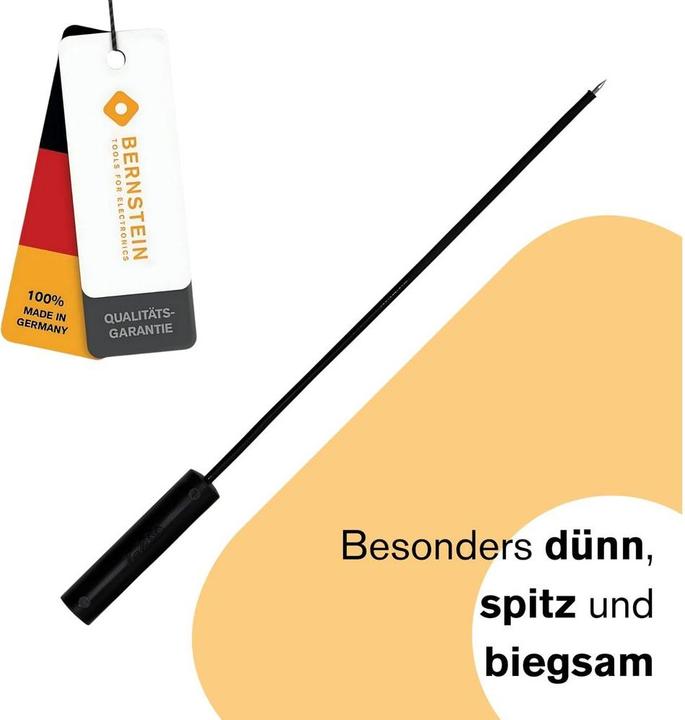 Produktbild Bernstein Prüfspitze Schwarz, Klinge 1 mm