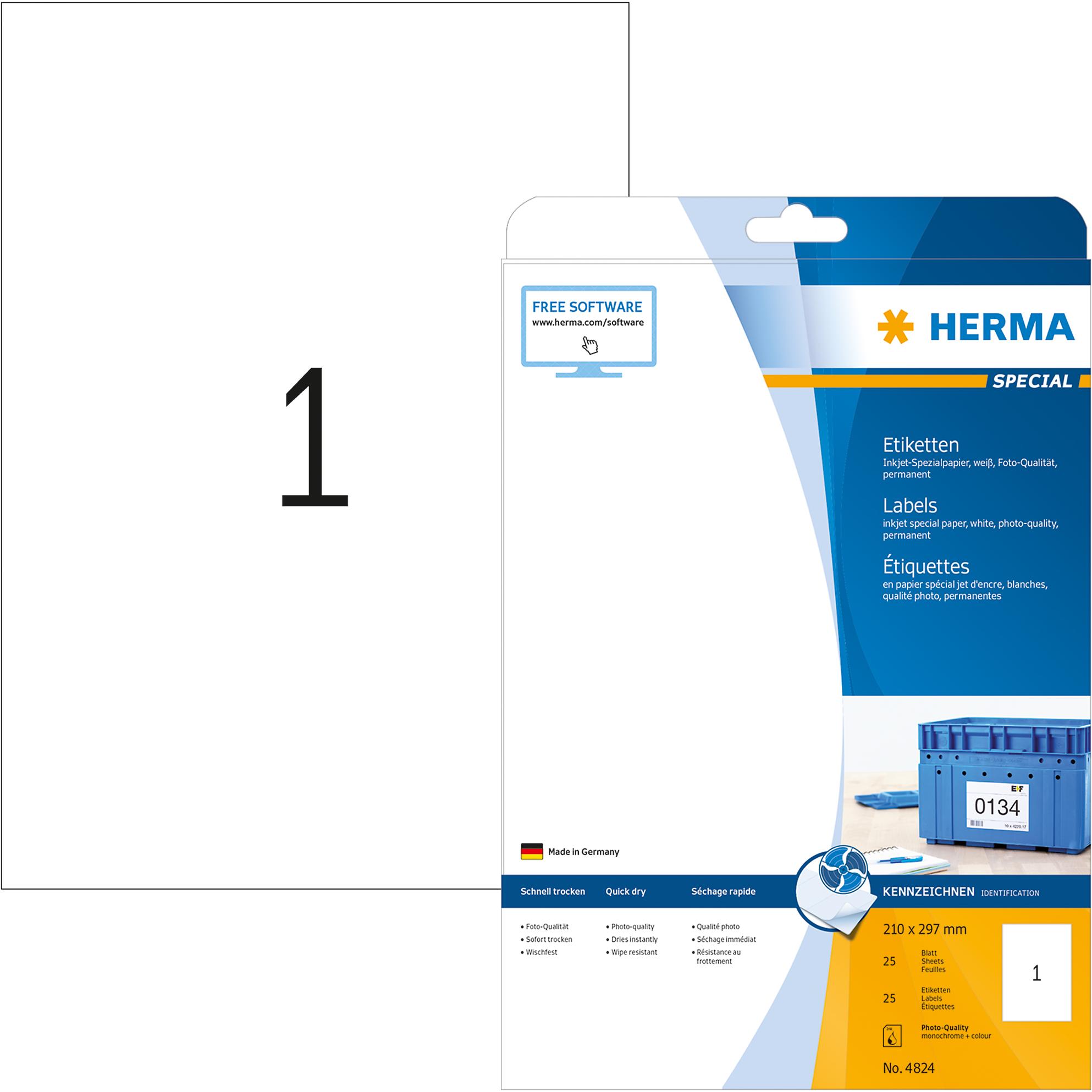 Thumbnail - Herma, Etiketten, Inkjet-Etiketten