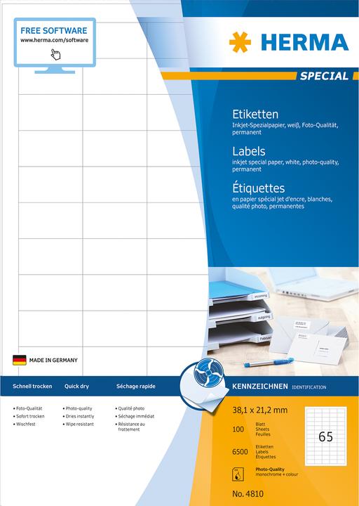 Produktbild HERMA Inkjet-Etiketten